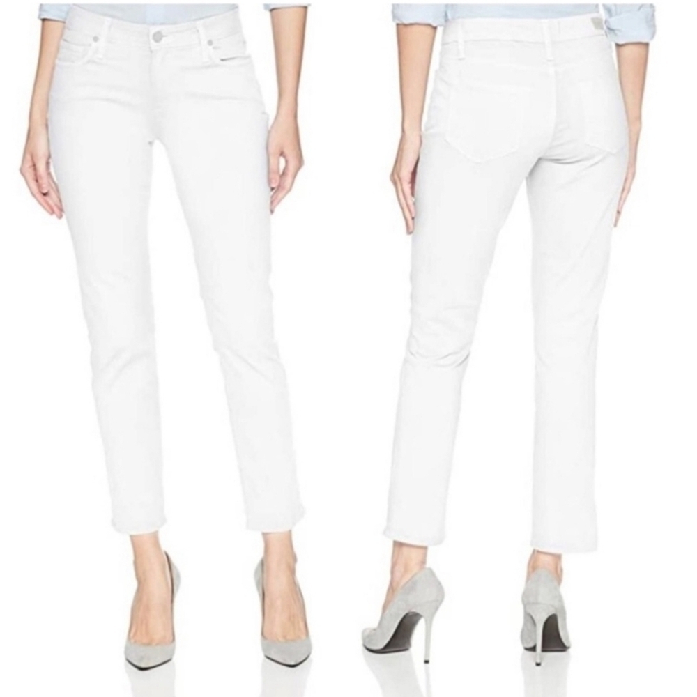 PAIGE Brigitte Boyfriend Jeans in Crisp White Size 28
